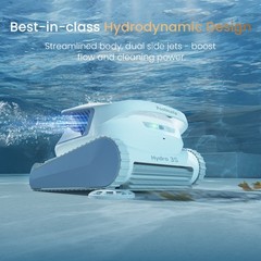 Hydro 3S Cordless Robotic Pool Vacuum for Inground Pools, 4 Cleaning Modes