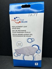 Pool Style Delux Debris White Mesh Bag, Fits Leaf Eater PSL-40-0409 – Fine Mesh