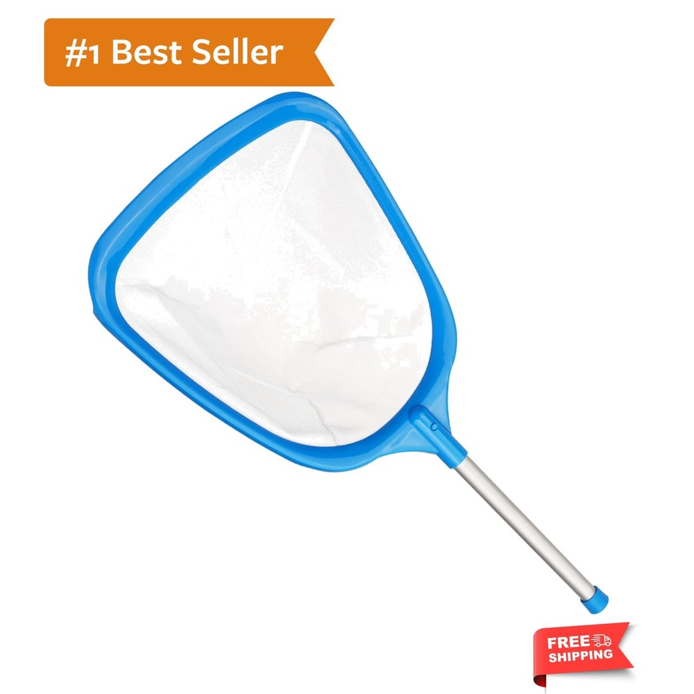 Ultra Fine Mesh Hot Tub Skimmer with 12 » Aluminum Pole – Lightweight & Compact