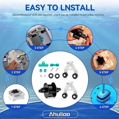 Pool Cleaner Parts Kit for Hayward Pool Vac Navigator Ultra Aquadroid Black