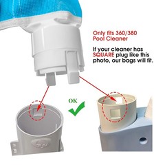 360 Pool Cleaner Leaf Bags with Zipper Larger Capacity 9-100-1012 Replacement…
