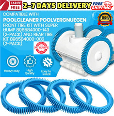 Front Rear Tires for Pool Cleaner Poolvergnuegen Repl# 896584000143 896584000082
