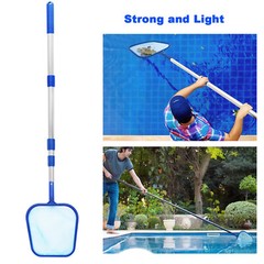 Swimming Pool Cleaning Net-Leaf Skimmer with Pole&Durable Mesh Bag for Debris Re