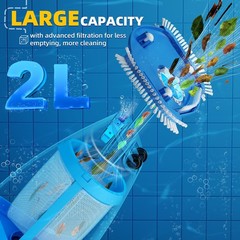 Powerful Cordless Pool Vacuum – Handheld Suction for Inground Pools, Easy Clean