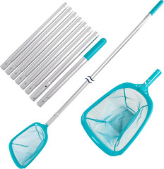11.5 Foot Swimming Pool Leaf Skimmer Net with Telescopic