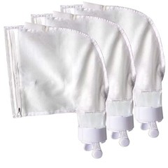 Pool Cleaner Replacement Zipper Bag 3pk All Purpose Nylon Mesh Debris Leaves