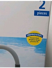 Mainstays Pool Vacuum Kit 2-Piece 25ft UV-Resistant Hose+Swivel Head 1.25&Prime;/1.5&Prime;