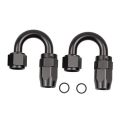 Aluminum Swivel Hose End Fitting 180 Degree for Braided CPE Fuel 8AN