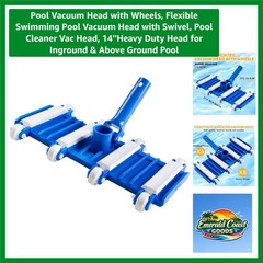 Corded Electric Pool Vacuum Head – Heavy Duty & Lightweight for Easy Maneuvering