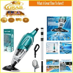 Rechargeable Handheld Pool Vacuum Cleaner 75Min Suction Leaf Sand Hot Tubs