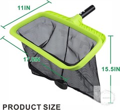 Swimming Pool Leaf Skimmer Net,Reinforced Frame Deep Rake Net