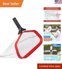 ProTuff Pool Skimmer 17.5in – Fine Mesh for Crystal Clear Water & Silt Removal
