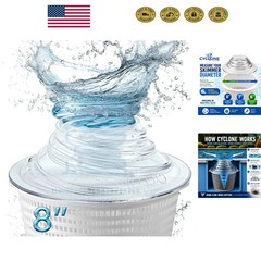 Cyclone Pool Helper: 8&Prime; Skimmer Basket Water Flow Booster for Easy Cleaning