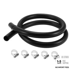3/4&Prime; Fuel Line Kit 5ft Vacuum Hose Automotive Fuel Hose with 5 Clamps 0.75 Inch
