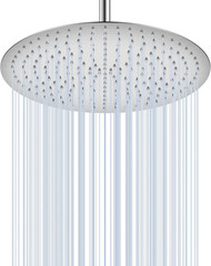 16&Prime; Brushed Nickel Rainfall Shower Head – All Metal with 230 Nozzles