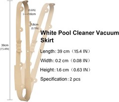 – Pool Cleaner Vacuum Skirt for Pentair Kreepy Krauly GW9500 Dorado 2 Pack