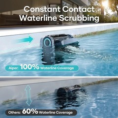 AIPER Scuba X1 Cordless Robotic Pool Cleaner 6600 GPH High-Power Suction NEW