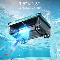 Over-Ground Robotic Pool Cleaner,APP Support, Solar Powered & Battery-Powered…