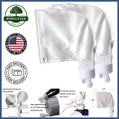 Nylon Mesh Pool Cleaner Bags, High Efficiency Zippered Design for Easy Cleaning