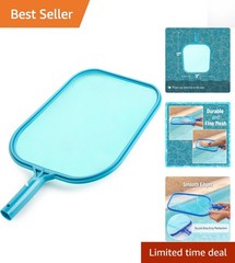 Ergonomic Pool Leaf Skimmer Net – Universal Attachment, Lightweight & Durable