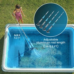 Cordless Hot Tub Vacuum Pool Cleaner Handheld Rechargeable Pool Vacuum 4000mAH