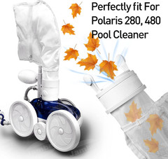 Nylon Mesh K13 Pool Cleaner Bags,Bag Zipper Replacement for Polaris 280