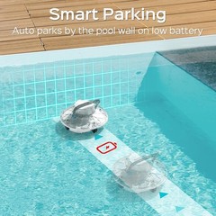 WINNY POOL CLEANER Winny 200 Pool Robot, Cordless Battery, 75 Min, 60 m²