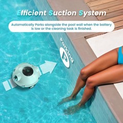 Powerful Suction Pool Robot – This cleaner boasts IPX8 waterproof durability and
