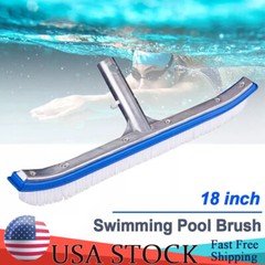 18&Prime; Swimming Pool Floor Wall Tile Cleaning Tool Broom Algae Remover Brush Head