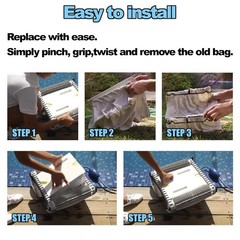 Pool Cleaner Replacement Fine Filter Bag for Aquabot Filter Bag A8111PK | Pool V