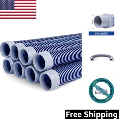 Durable 8-Piece Pool Vacuum Hose Set – 1.5” Diameter, Flexible & Space-Saving