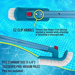 Pool Brush Head for Inground Pools, Hot Tub, Spa – 8 inch x 4 inch – Curved