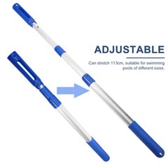 Extendable Telescopic Pool Pole For Fishing Net And Pool Cleaning Tasks