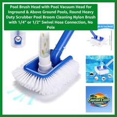 Transform Your Pool Care: Dual Function Brush with Adaptive Surface Capabilities