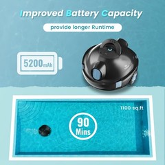 Powerful Suction Pool Robot – This cleaner boasts IPX8 waterproof durability and