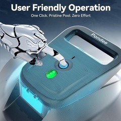 Sleek X1 Robotic Pool Vacuum: 2.5h Recharge & Versatile for Any Pool Surface