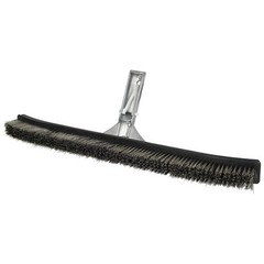 Heavy-Duty 18&Prime; Stainless Steel Pool Algae Brush – Aluminum Back for Gunite Pools