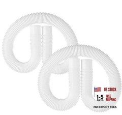 1-1/2&Prime; x 3ft Replacement Pool Hose for Summer Waves – 1-1/2&Prime; – 2-Pack