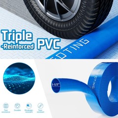 Foting 25Ft Pool Backwash Hose 1-1/2 In Heavy-Duty Discharge Hoses Pvc Pool