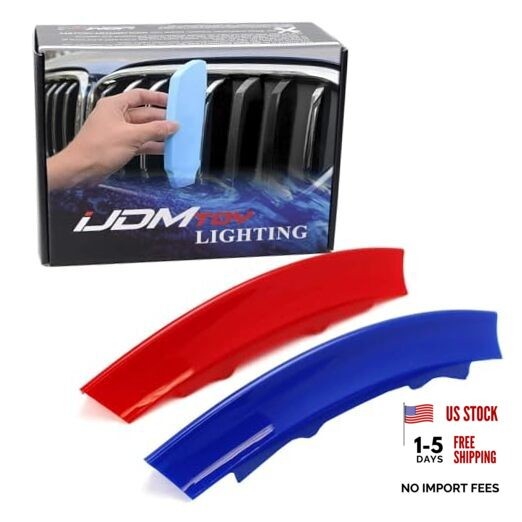 Exact Fit 3pc Set Iconic Tri-Accent Grille Insert Trims Compatible with 2003