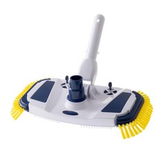 Weighted Pool Vacuum Head, Vinyl-Safe No Wheels 14“, Navy Blue,white