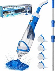 Lightweight Cordless Pool Vacuum – Supercharge Tech & 60 Minutes of Cleaning