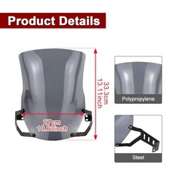 Windshield Compatible with CRF250L 2013-2020, 2021-2024 CRF300L Smoke