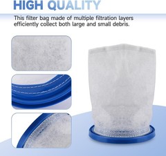X-treme Multilayer Pool Vacuum Filter Bag – Compatible with Top Pool Cleaners