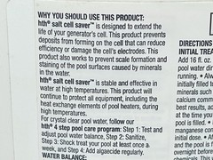 Hth Salt SCell Saver Pool Care 1ea 32 oz blt- New