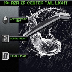 SLK Lights RZR XP Smoked Fang Lights Center Tail Light