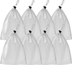 8 Pool Vacuum Mesh Bag Replacement for Pool Vacuum Aquariums Ponds, 24 x 16 Inch