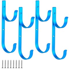 4 Pcs Pool Pole Hanger for Fence Pool Equipment Hooks Tool Organizer
