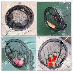 Pool Skimmer Net with Stainless Steel Telescopic Pole,58&Prime; Extendable Leaf Ski