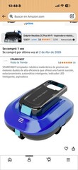 STARRYBOT Cordless Robotic Pool Cleaner C-DC2504 Pool Floor Blue/Black
